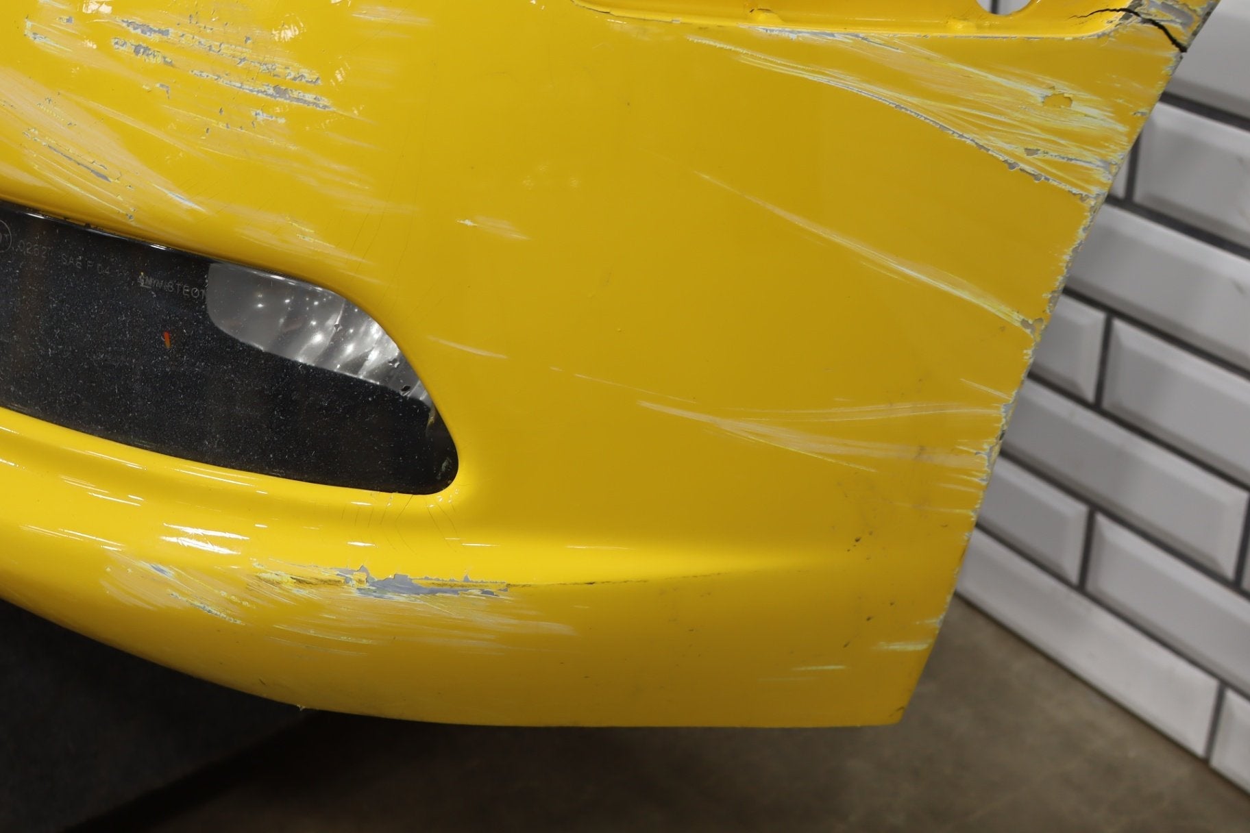 2005-2013 Chevrolet Corvette C6 Base Front Bumper Millennium Yellow 79-Damage