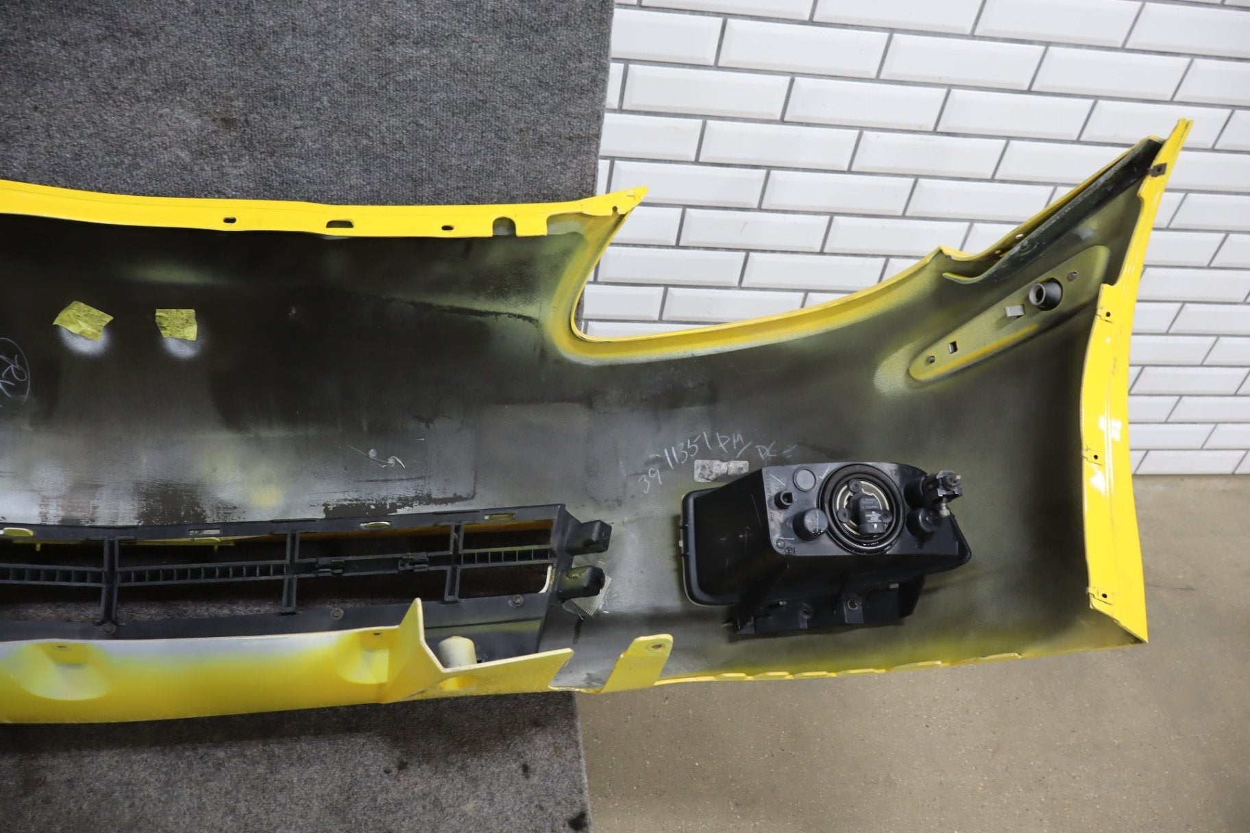 2005-2013 Chevrolet Corvette C6 Base Front Bumper Millennium Yellow 79-Damage