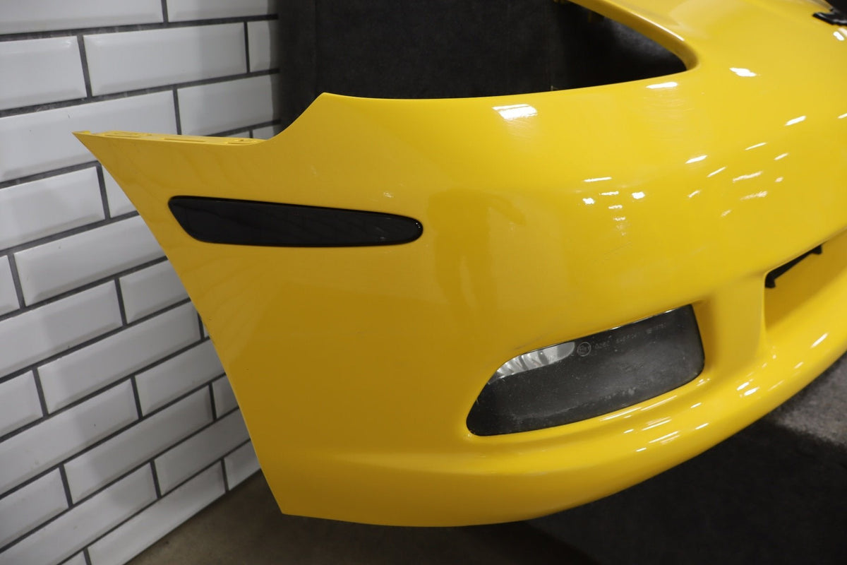 2005-2013 Chevrolet Corvette C6 Base Front Bumper Millennium Yellow 79-Damage