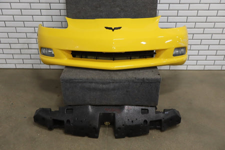 2005-2013 Chevrolet Corvette C6 Base Front Bumper Millennium Yellow 79-Damage