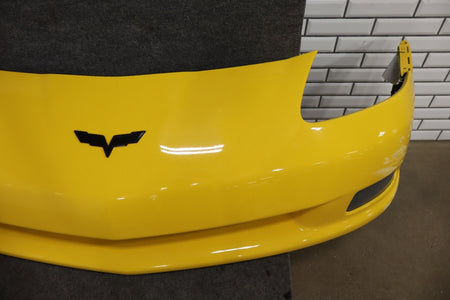 2005-2013 Chevrolet Corvette C6 Base Front Bumper Millennium Yellow 79-Damage