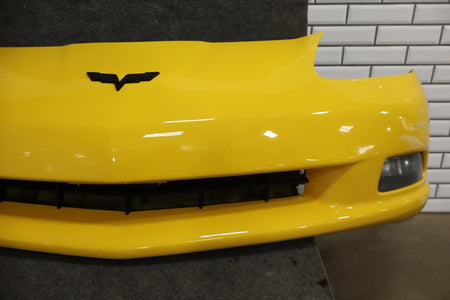 2005-2013 Chevrolet Corvette C6 Base Front Bumper Millennium Yellow 79-Damage