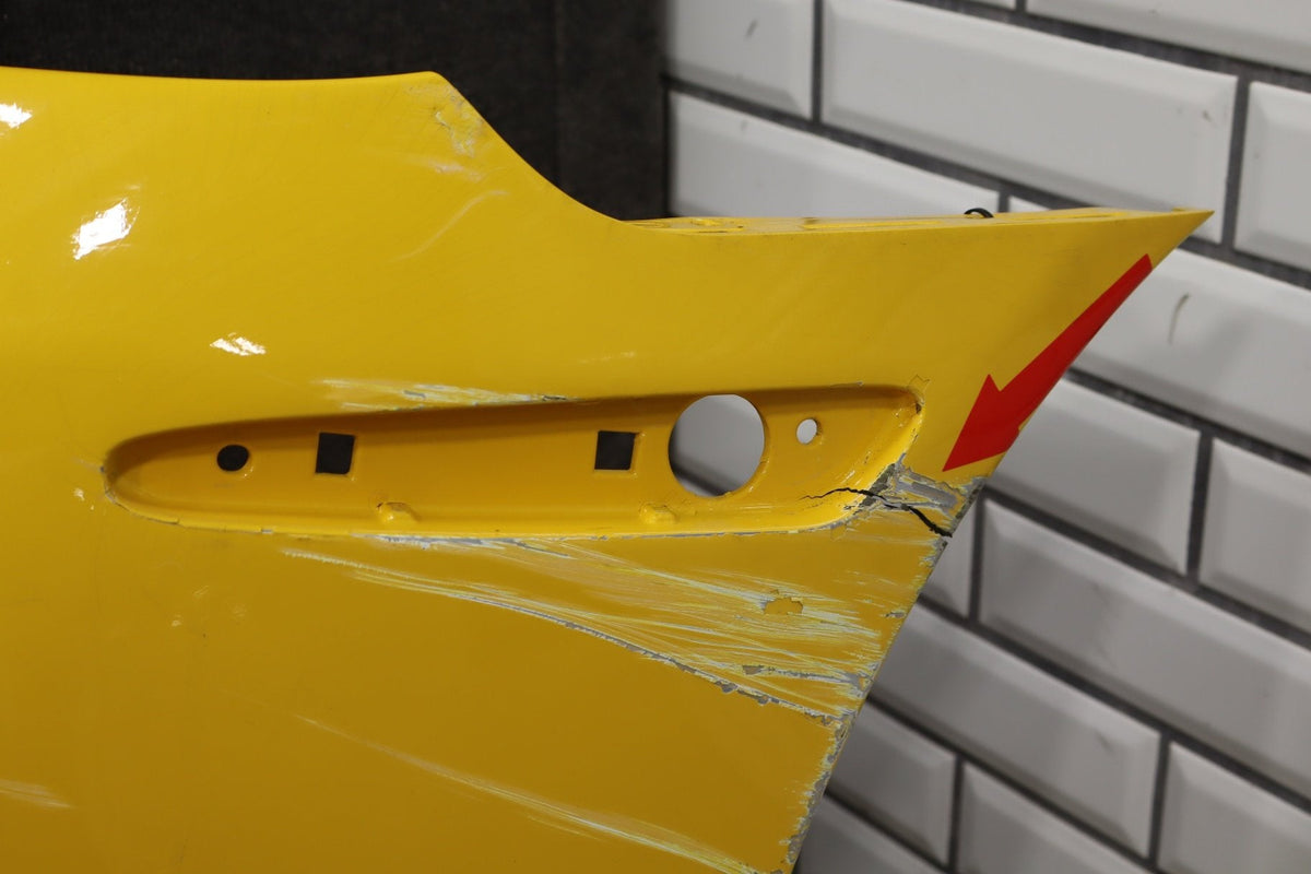 2005-2013 Chevrolet Corvette C6 Base Front Bumper Millennium Yellow 79-Damage