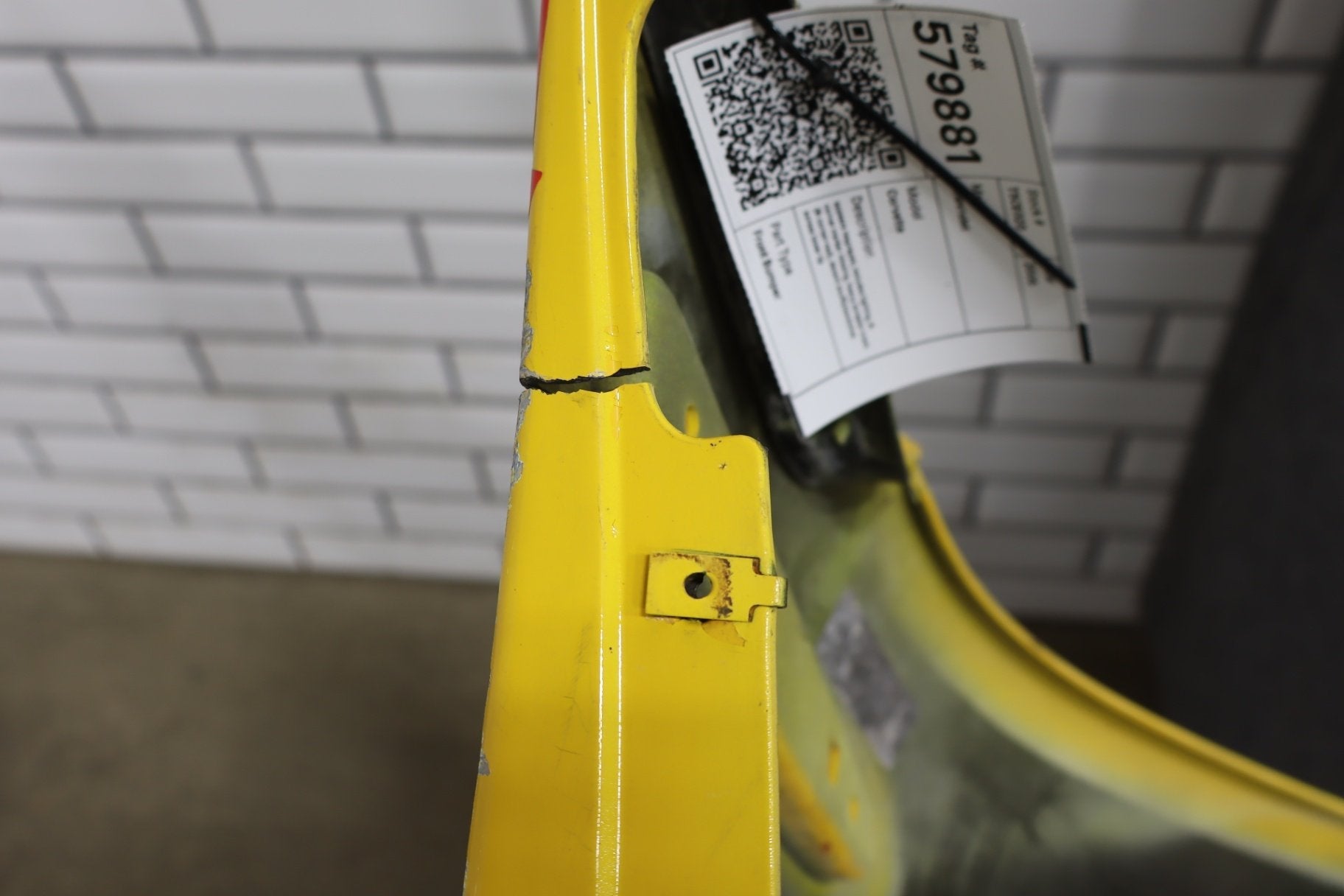 2005-2013 Chevrolet Corvette C6 Base Front Bumper Millennium Yellow 79-Damage