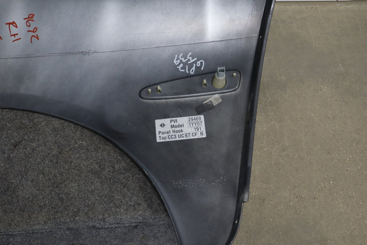2005-2013 Chevrolet Corvette C6 Coupe Right Quarter Panel Black 41
