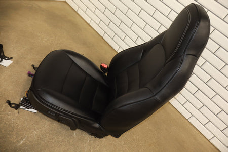 2005-2013 Chevrolet Corvette C6 Sport AQ9 Leather Seats Set Black 19