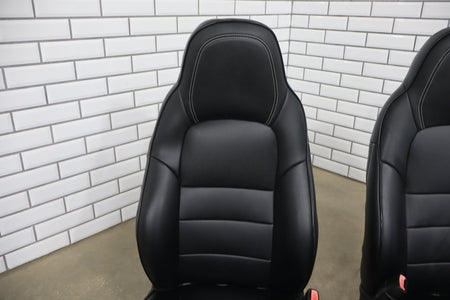 2005-2013 Chevrolet Corvette C6 Sport AQ9 Leather Seats Set Black 19