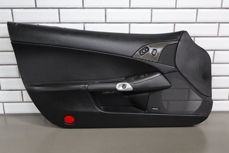 2005-2013 Chevrolet Corvette Left Driver Door Trim Panel Black 19