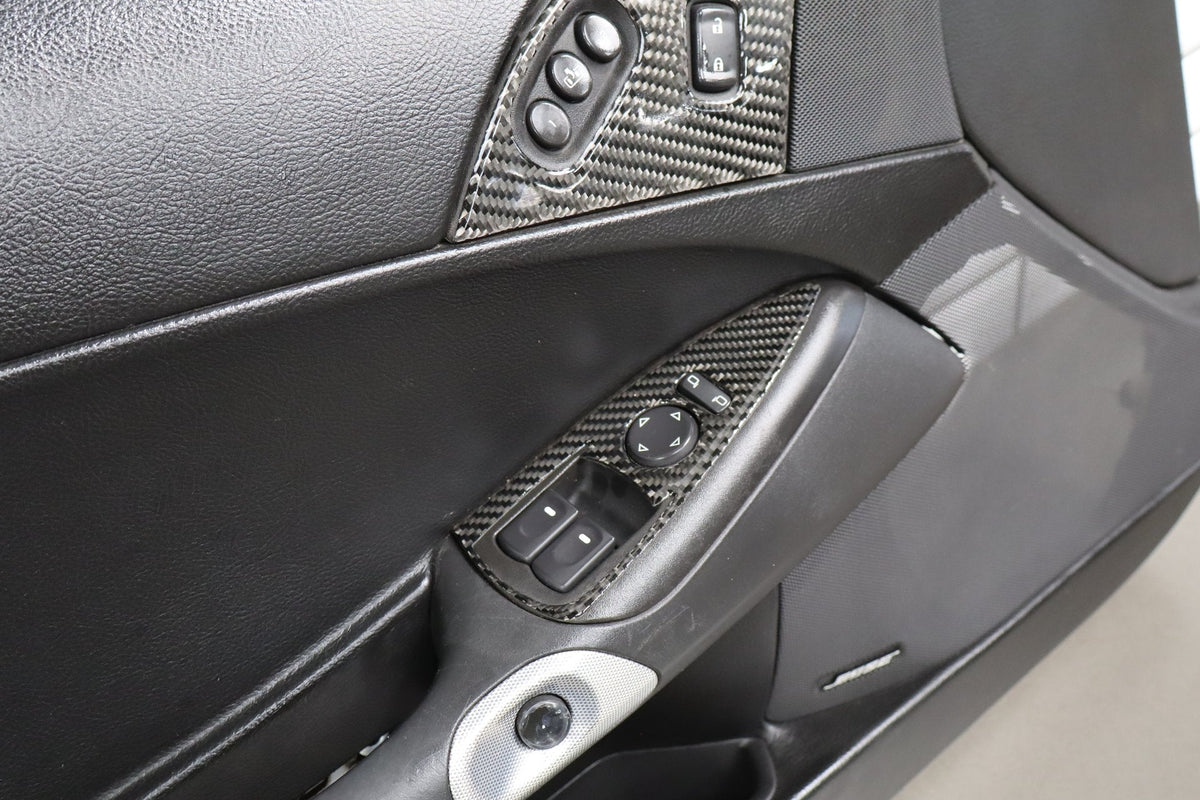 2005-2013 Chevrolet Corvette Left Driver Door Trim Panel Black 19
