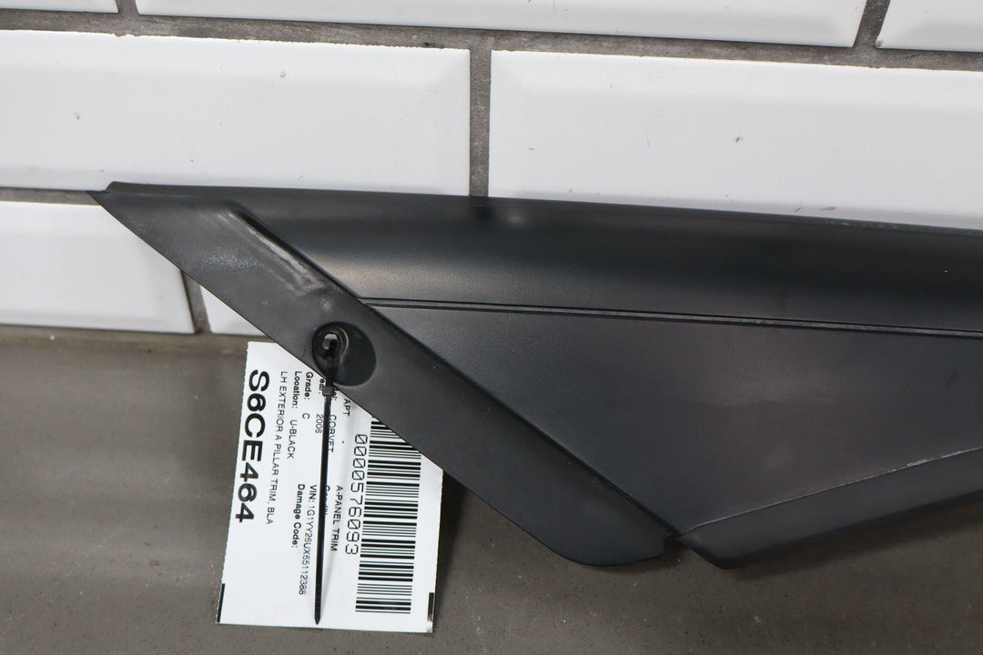2005 - 2013 Corvette C6 Left Driver Exterior A Pillar Trim Panel