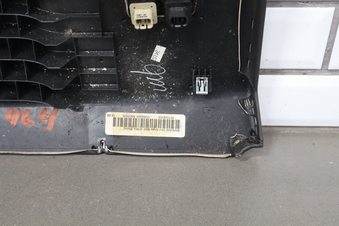 2005 - 2013 Corvette C6 Left Driver Knee Pad Bolster W/Buttons (Ebony 193)