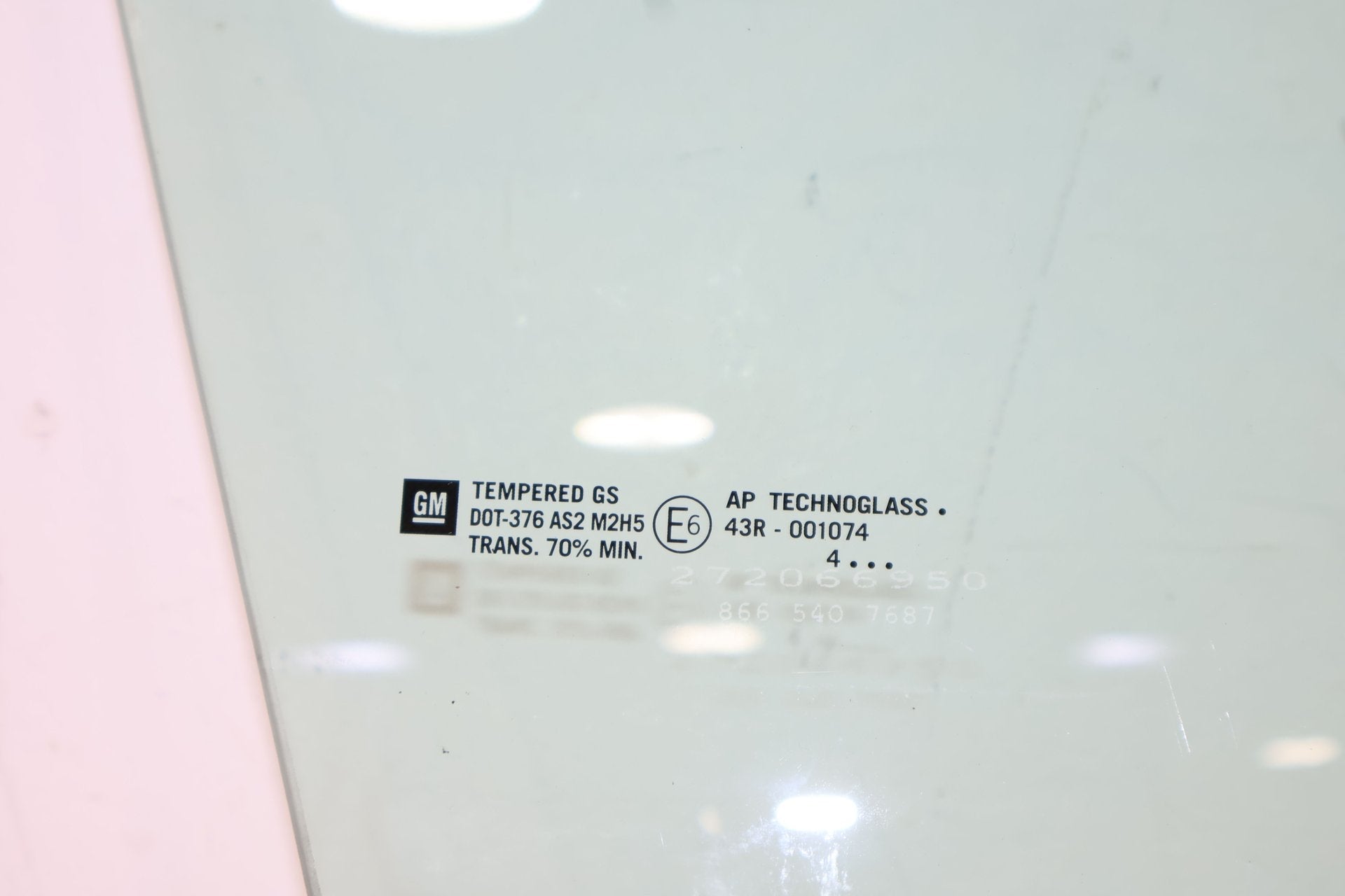 2005 Cadillac XLR- Right Front Door Window