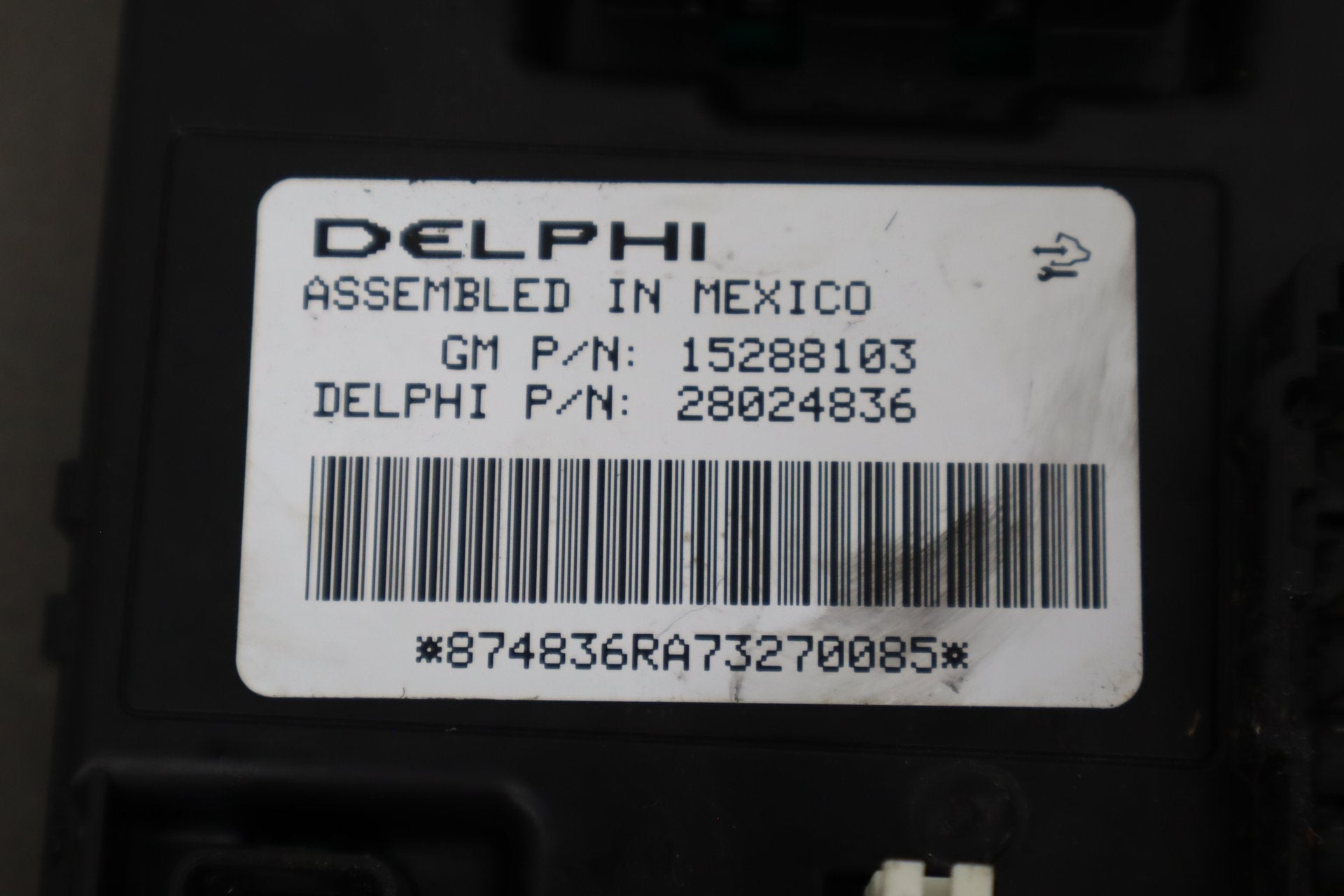 2005 Chevrolet Corvette C6 Coupe Body Control Module 15288103