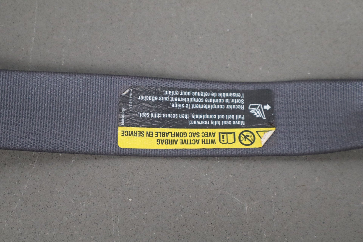 2005 Chevrolet Corvette C6 Coupe Passenger Seat Belt Retractor Black