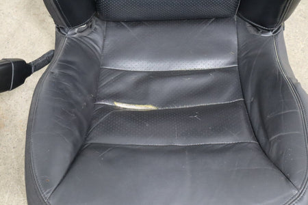 2005 Chevrolet Corvette C6 Leather Sport Seat Set Black 193