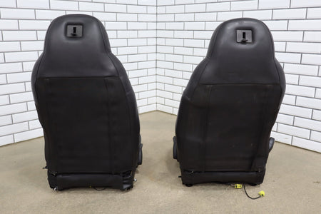 2005 Chevrolet Corvette C6 Leather Sport Seat Set Black 193