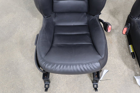 2005 Chevrolet Corvette C6 Leather Sport Seat Set Black 193