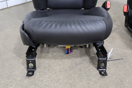 2005 Chevrolet Corvette C6 Leather Sport Seat Set Black 193