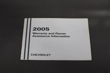 2005 Chevrolet Corvette Owners Manual OEM W/ Pouch