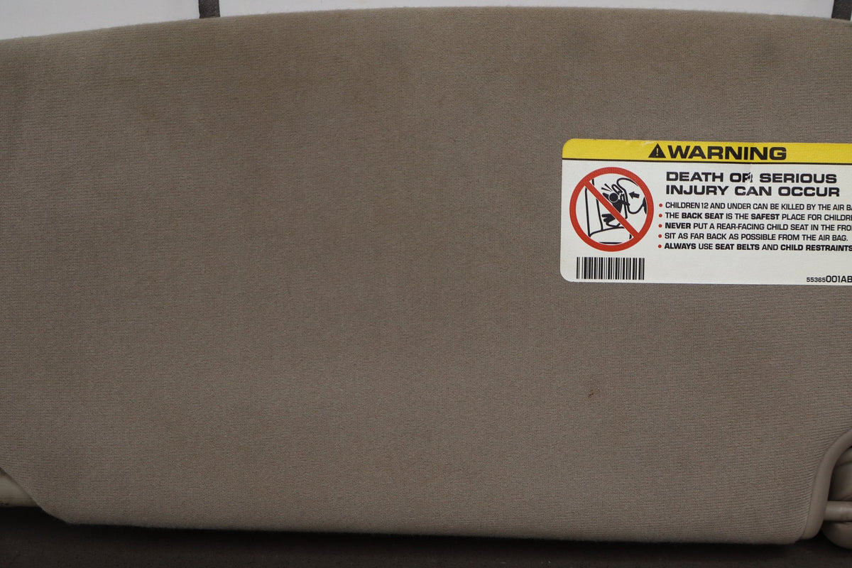 2005 Dodge Ram 2500 Sun Visor Pair Illuminated Dark Slate
