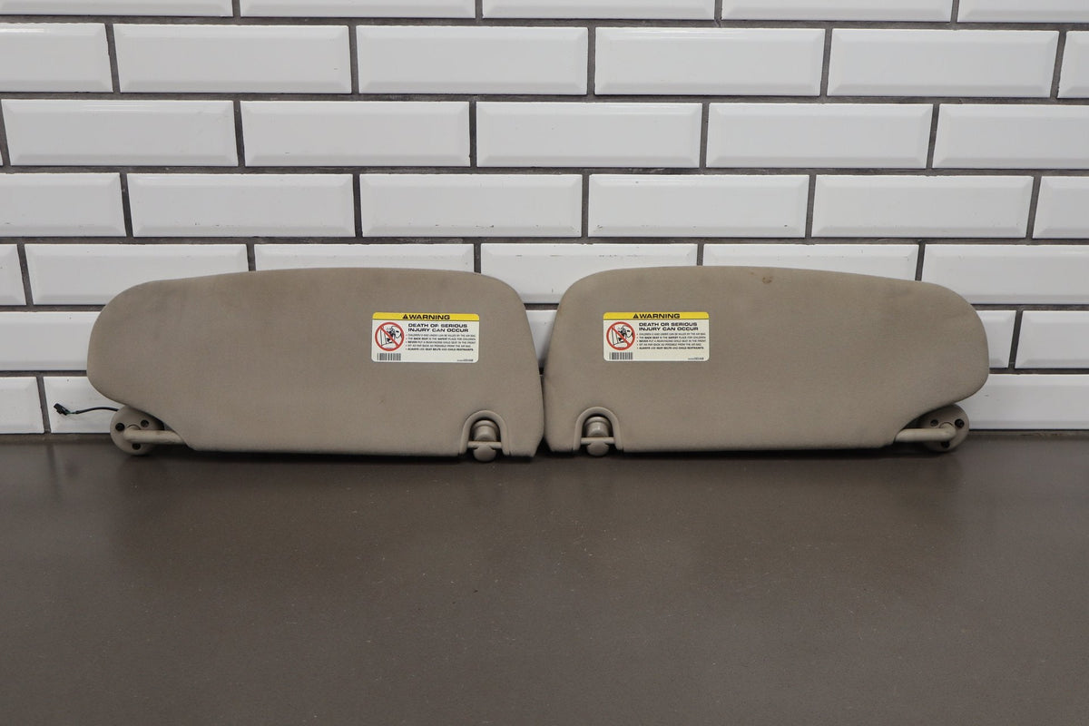 2005 Dodge Ram 2500 Sun Visor Pair Illuminated Dark Slate