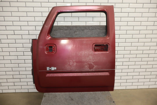 2005 Hummer H2 Left Front Door Shell *Red Metallic 72* Poor Finish