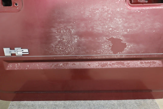 2005 Hummer H2 Left Front Door Shell *Red Metallic 72* Poor Finish
