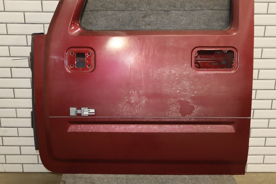 2005 Hummer H2 Left Front Door Shell *Red Metallic 72* Poor Finish