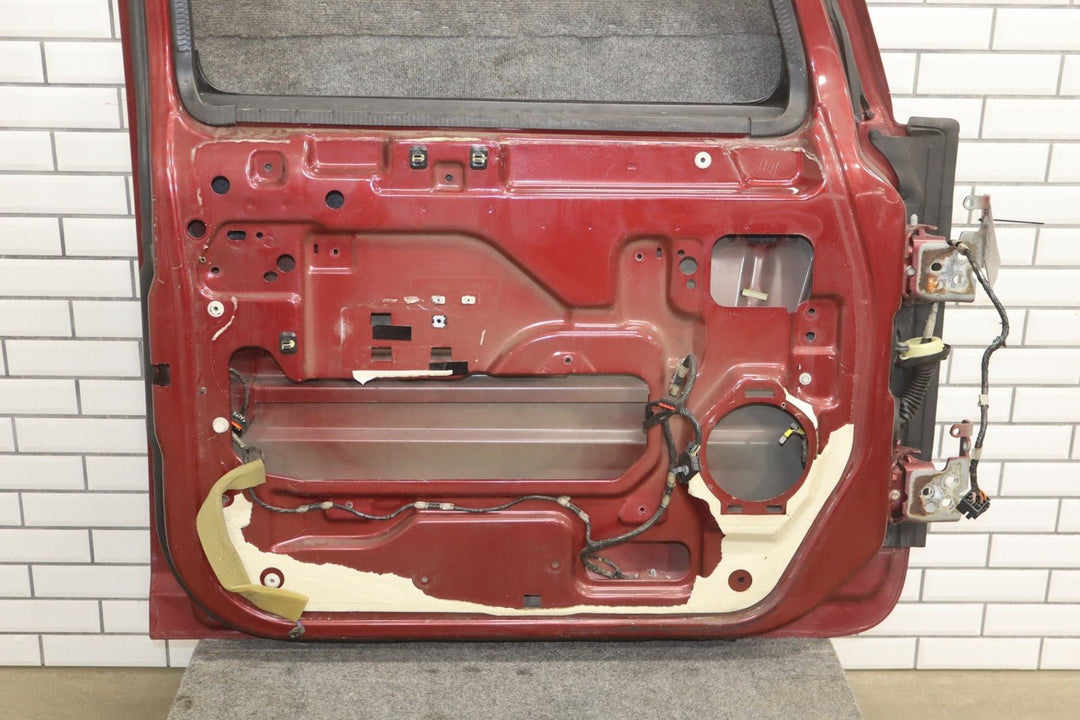 2005 Hummer H2 Left Front Door Shell *Red Metallic 72* Poor Finish
