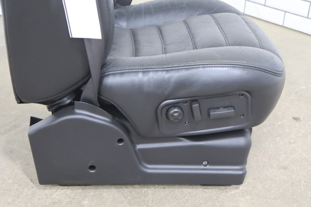2005 Hummer H2 Single Passenger Right Front Seat Leather Ebony 482