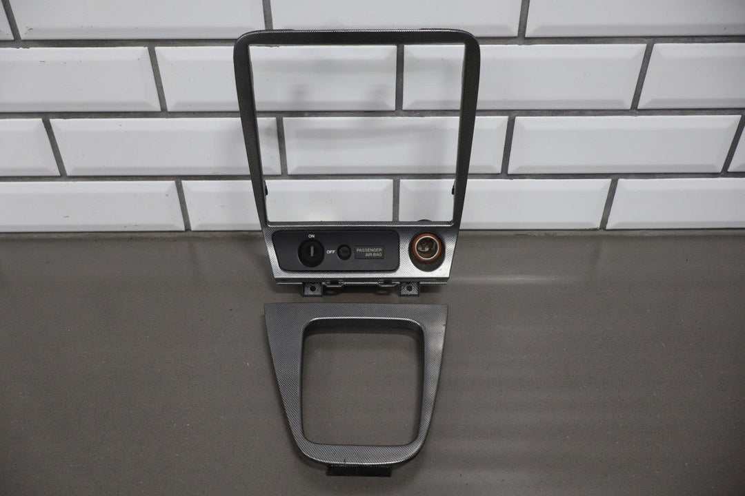 2005 Mazda MX - 5 Miata Mazdaspeed Carbon Style Radio & Shifter Bezel Trim OEM