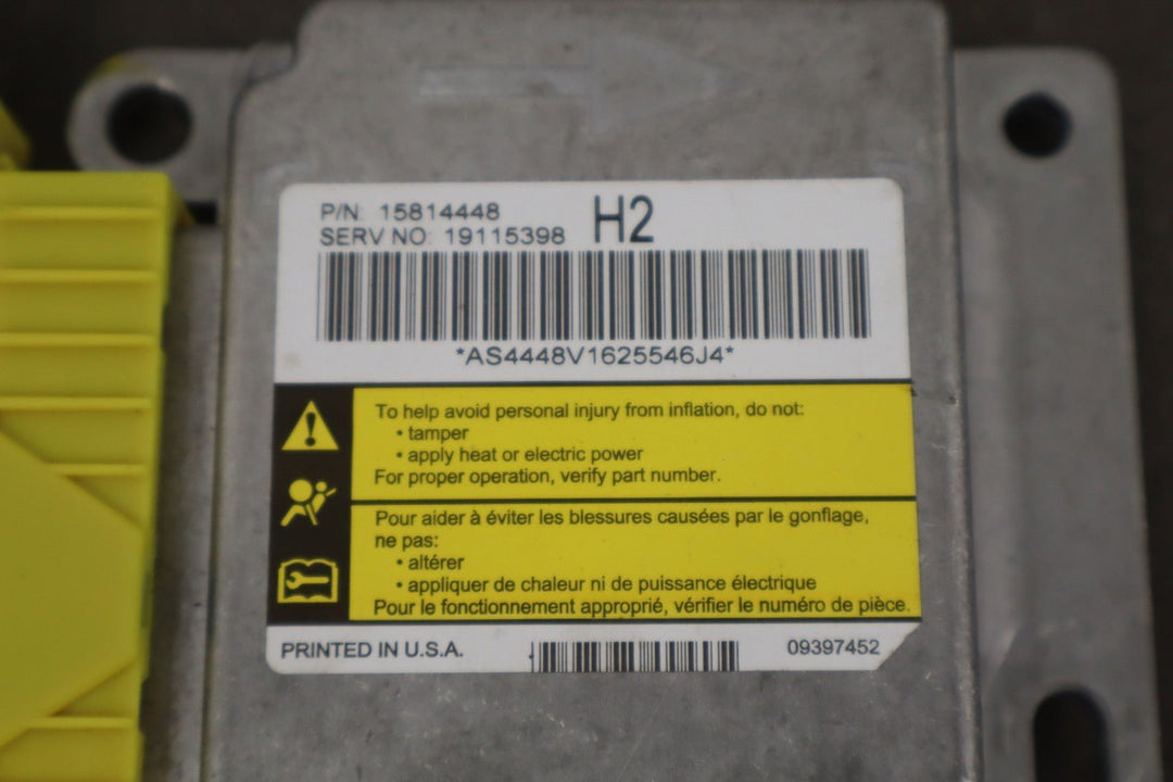 2006 - 2007 Hummer H2 Air Bag Control Module (Under LH Seat) OEM