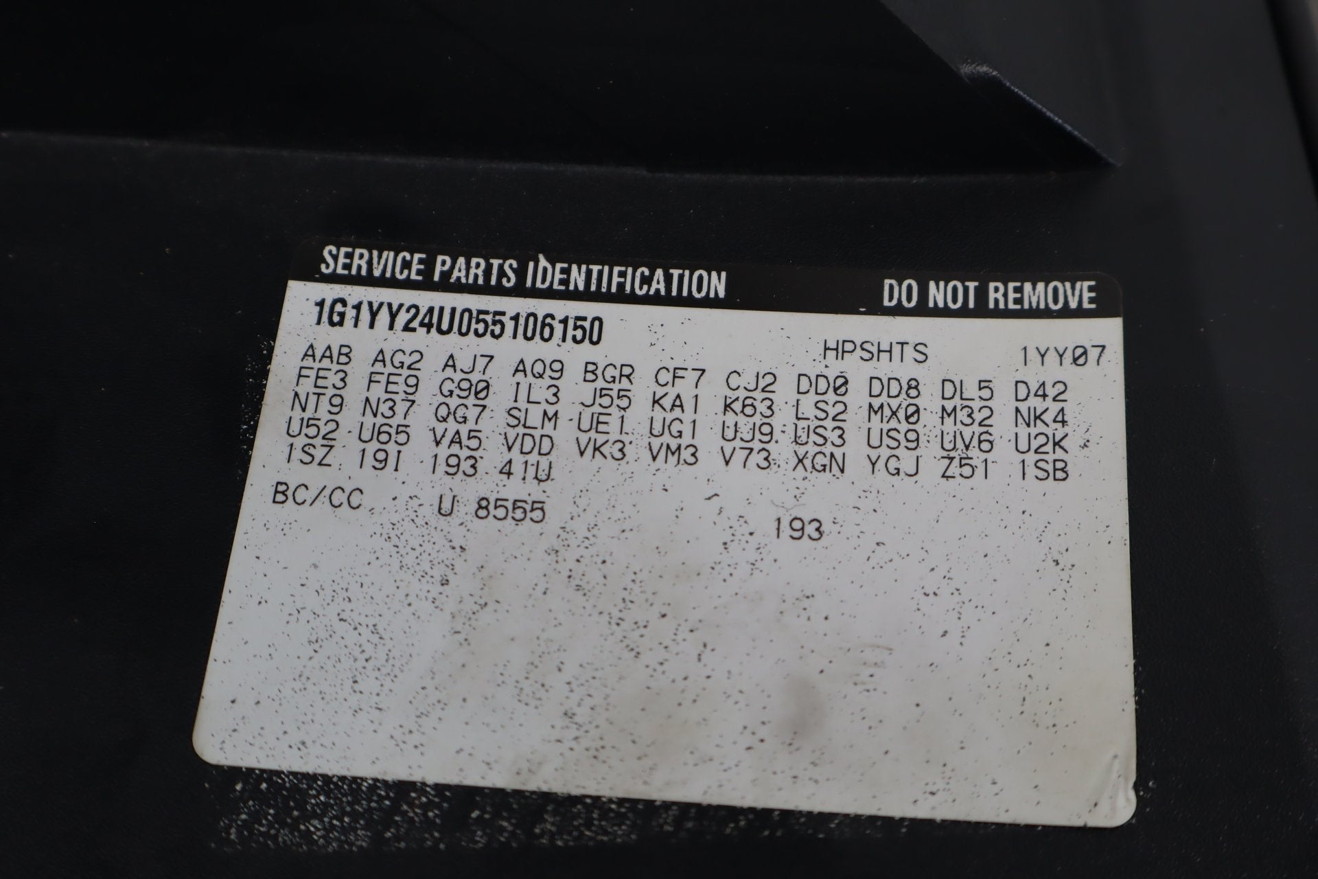 2006-2013 Chevrolet Corvette C6- Glove Box Black 19