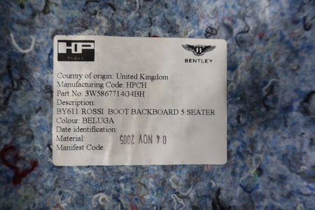2006 BENTLY- Front Carpet
