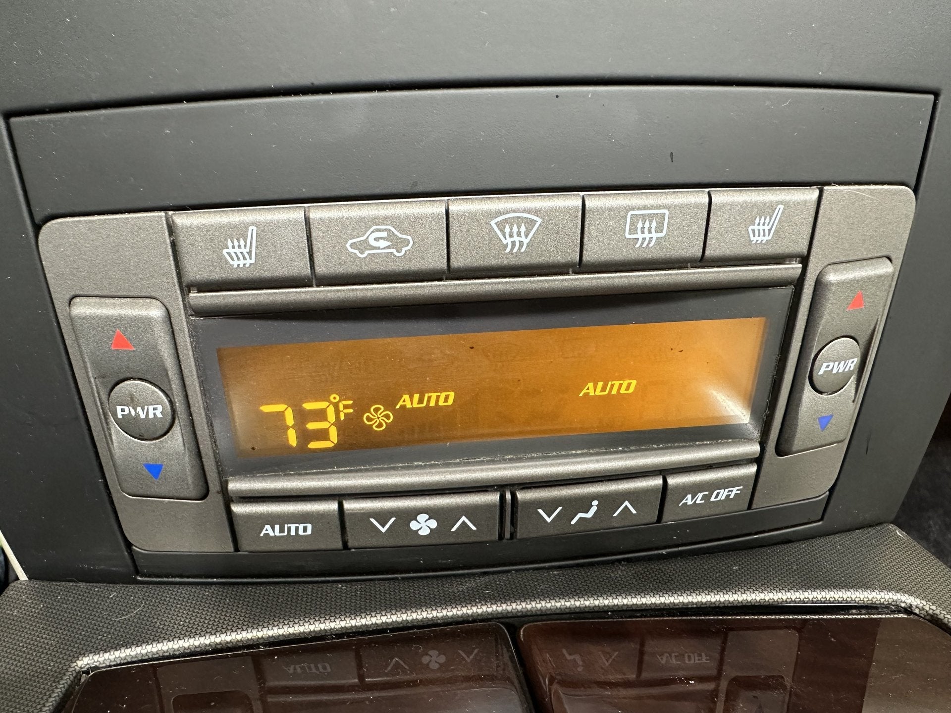 2006 Cadillac XLR- Heater/AC Controls