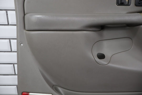 2006 Chevrolet Silverado 2500 Left Front Door Trim Panel Medium Gray 922