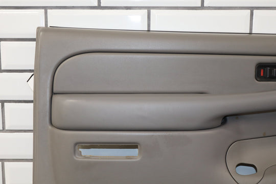 2006 Chevrolet Silverado 2500 Left Rear Door Trim Medium Gray 922