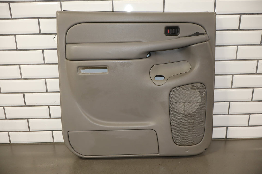 2006 Chevrolet Silverado 2500 Left Rear Door Trim Medium Gray 922