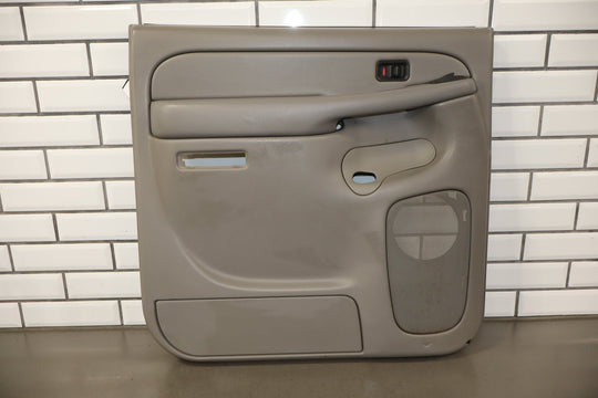 2006 Chevrolet Silverado 2500 Left Rear Door Trim Medium Gray 922