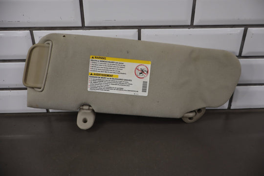 2006 Chevrolet Silverado 2500 Sun Visor Pair Left/Right Medium Gray 922