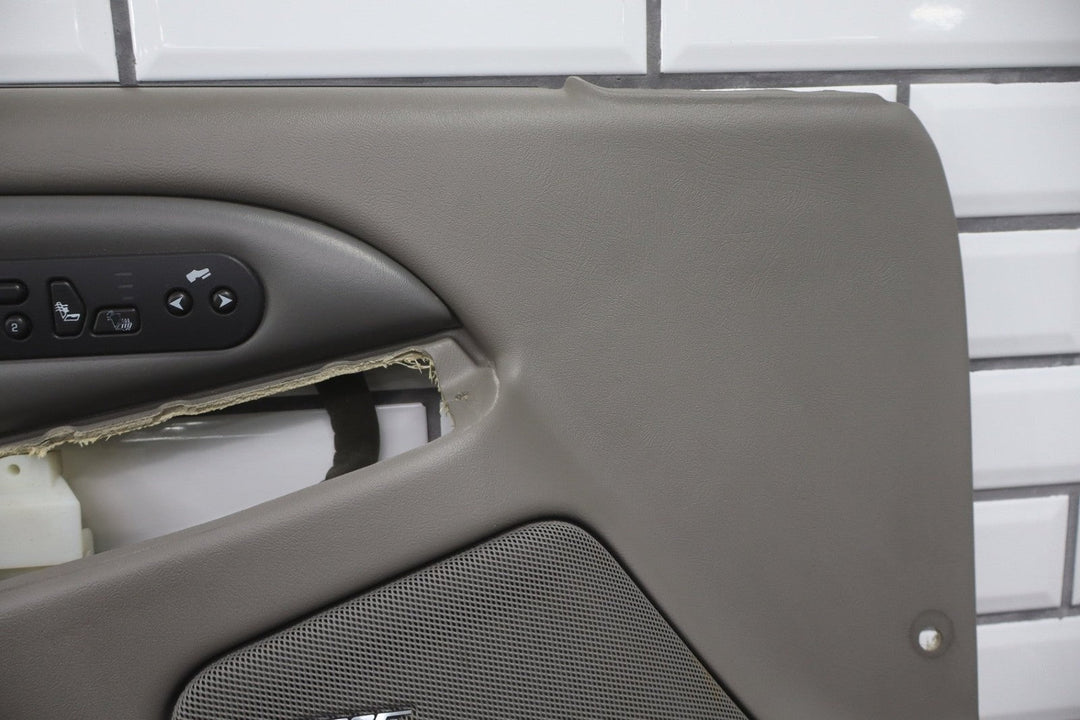 2006 GMC Yukon Denali Left Front Door Trim Panel Stone Gray 922