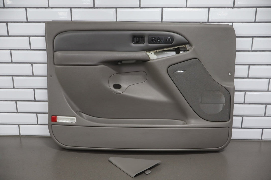 2006 GMC Yukon Denali Left Front Door Trim Panel Stone Gray 922