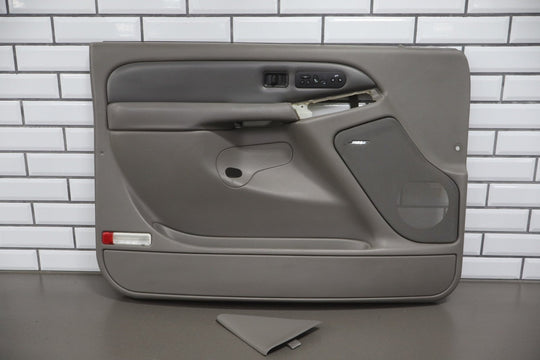 2006 GMC Yukon Denali Left Front Door Trim Panel Stone Gray 922