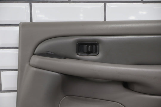 2006 GMC Yukon Denali Right Rear Door Trim Panel Stone Gray 922