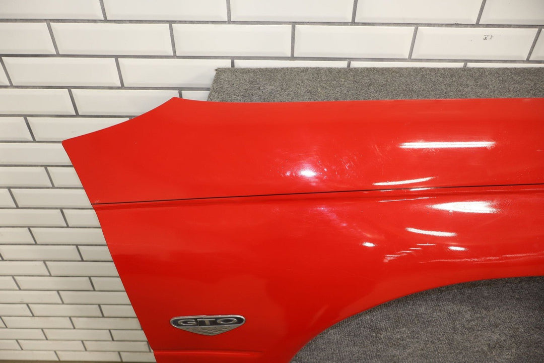 2006 Pontiac GTO Right Fender *Torrid Red 62* Bondo Throughout