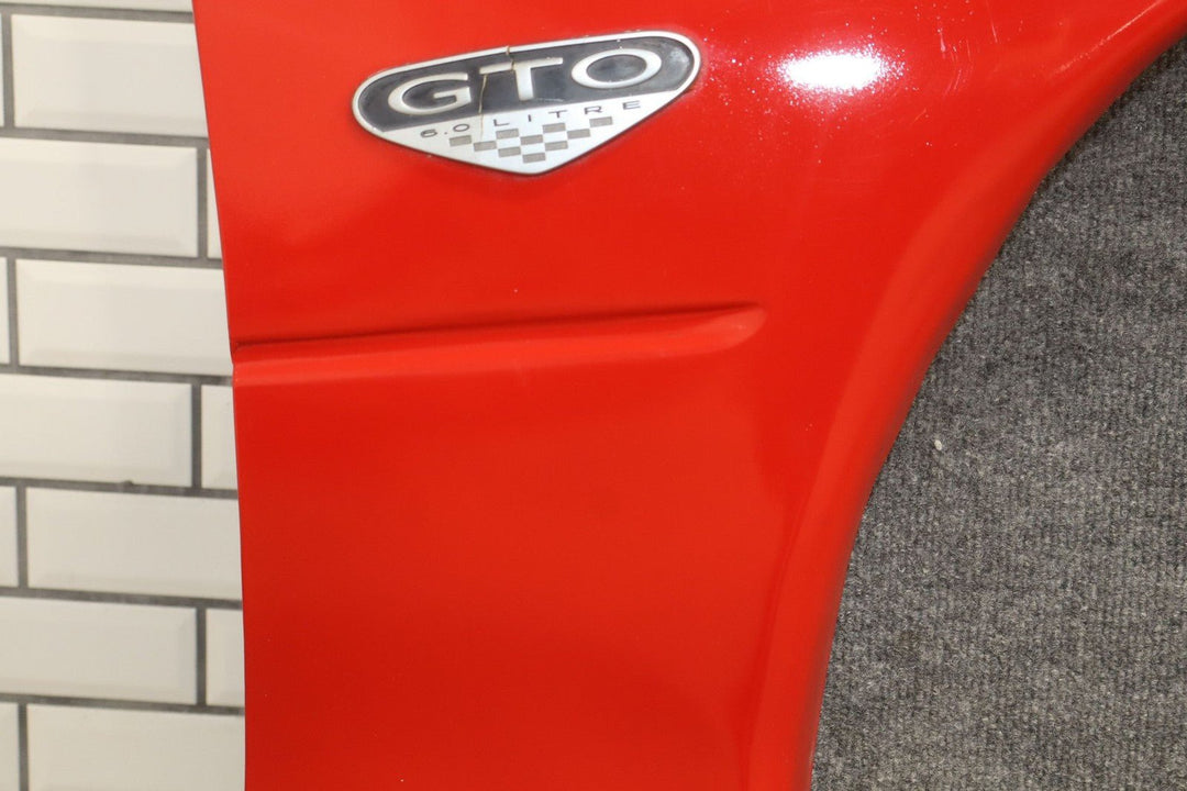 2006 Pontiac GTO Right Fender *Torrid Red 62* Bondo Throughout