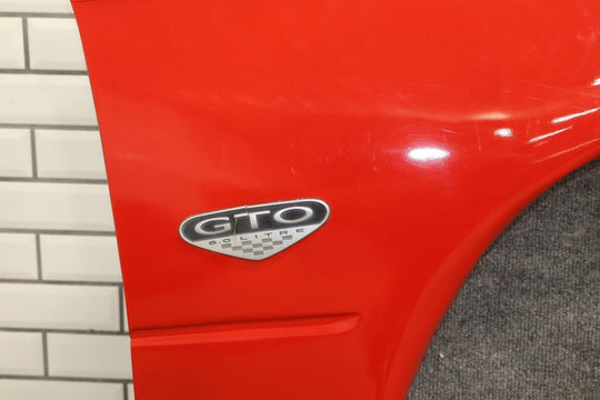 2006 Pontiac GTO Right Fender *Torrid Red 62* Bondo Throughout