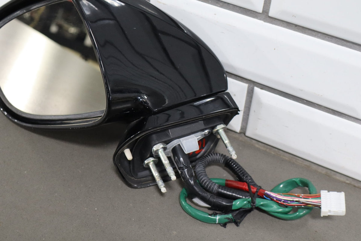 2007-09 Lexus LS460 Left Door Mirror Power Fold Obsidian Black 212