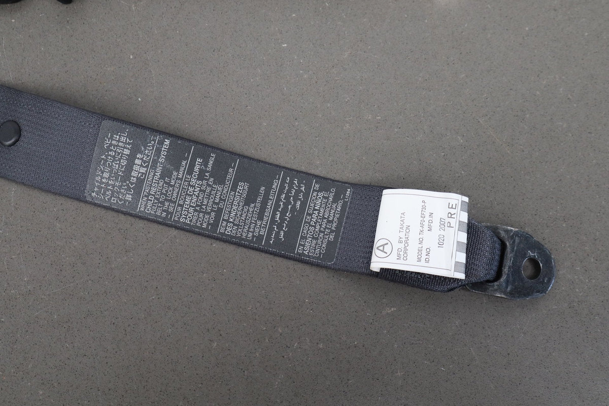 2007-09 Lexus LS460 Left Rear Seat Belt Black 20