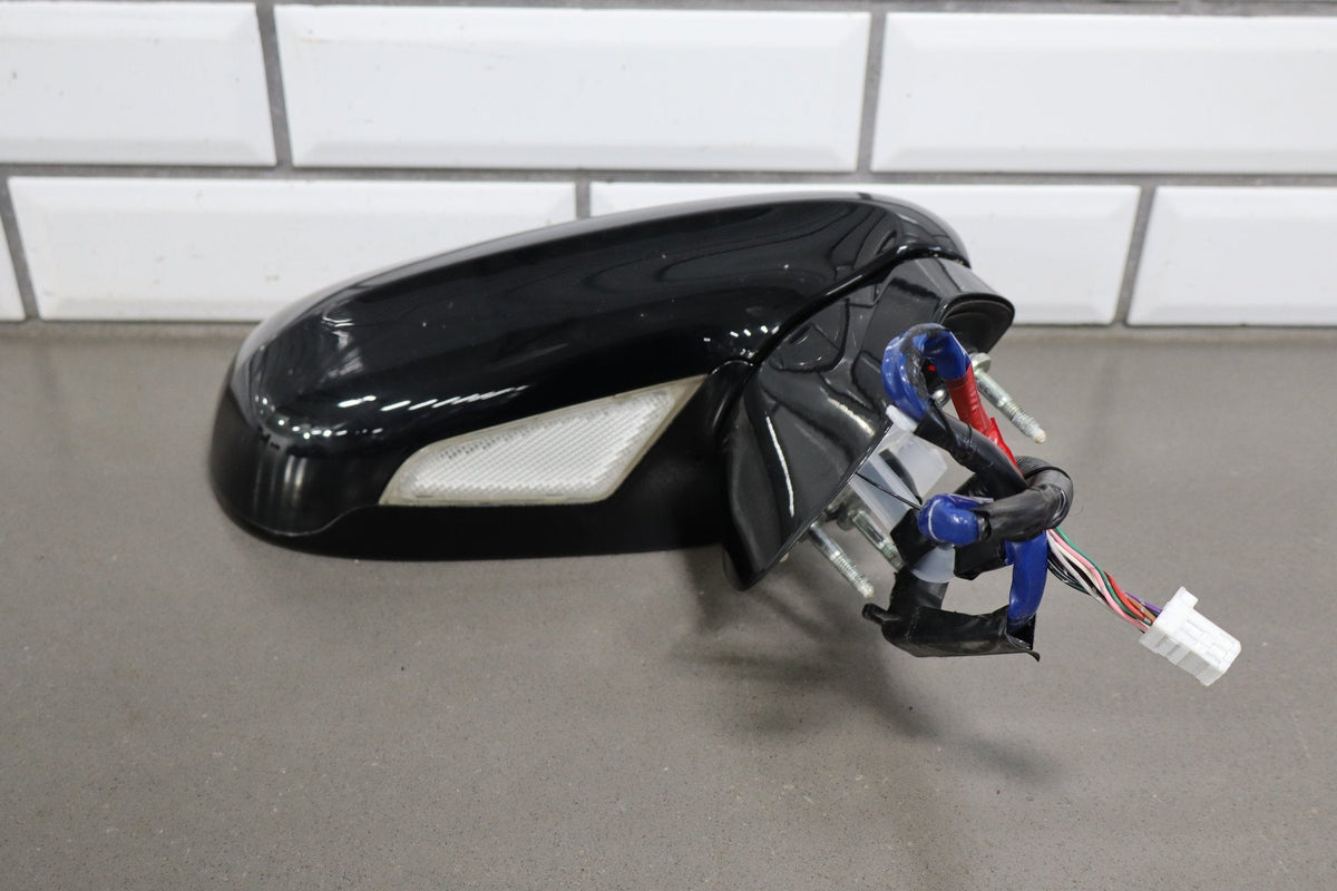 2007-09 Lexus LS460 Right Door Power Folding Mirror Obsidian Black 212